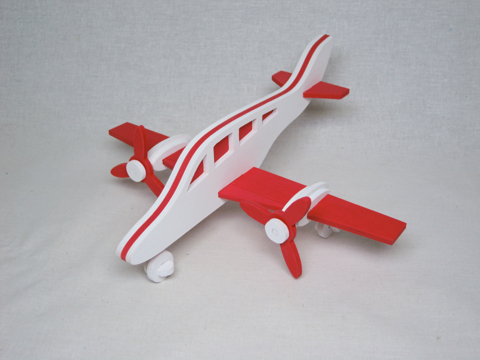 Самолет. Деревянная игрушка для сборки. Фаника